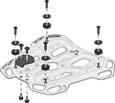 Bild von SW-Motech Top-Case Träger Adventure-Rack