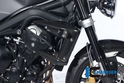 Bild von Wasserkühlerabdeckung rechts Carbon für Triumph Street Triple 675