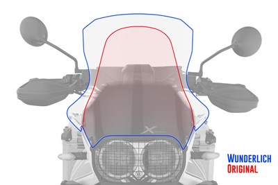 Bild von Wunderlich Verkleidungsscheibe MARATHON DesertX (Rally) - Für Modelle mit Original Enduro Handprotektoren