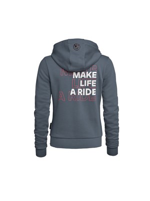 Bild von Zip-Hoodie Make Life a Ride Damen